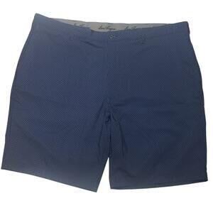 Ben Hogan Performance Golf Shorts 44T Navy Diamond Jacquard  UPF 50 Stretch NWT